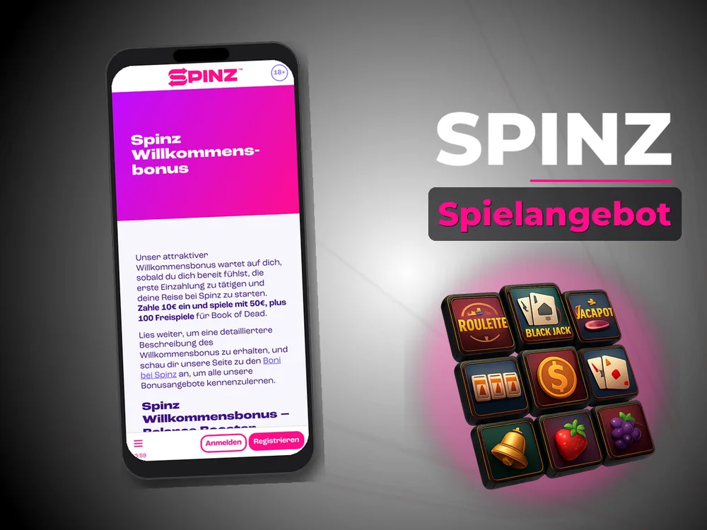 Spinz - Spielangebot